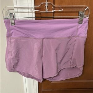 Light Purple Lululemon Speed Up Shorts